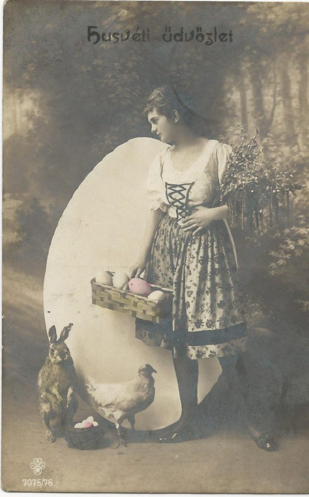 Húsvéti képeslap 1919-ből (MaNDA)