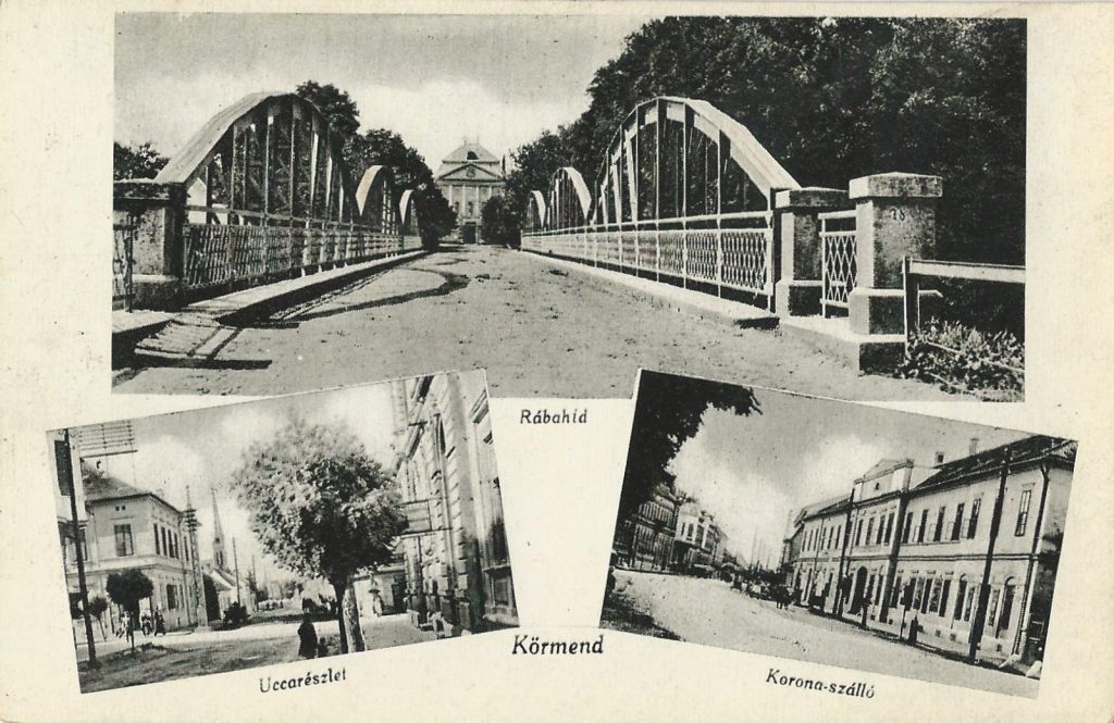 A híd a Rábán és a főhomlokzat (MaNDA)