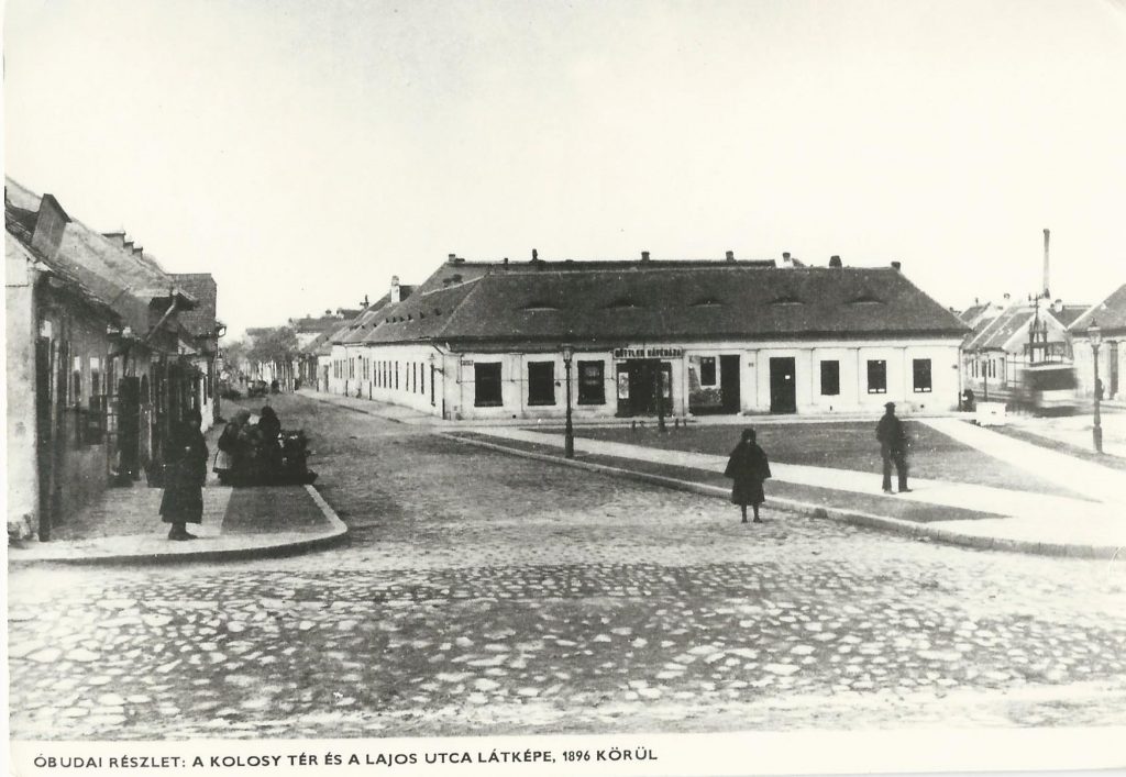 A régi Kolosy tér és Güttler Vince kávéháza (MaNDA)