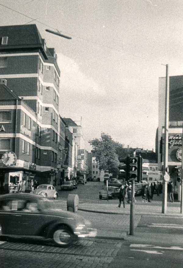 Hamburgi utcakép, 1960 - Fortepan, CC BY-SA