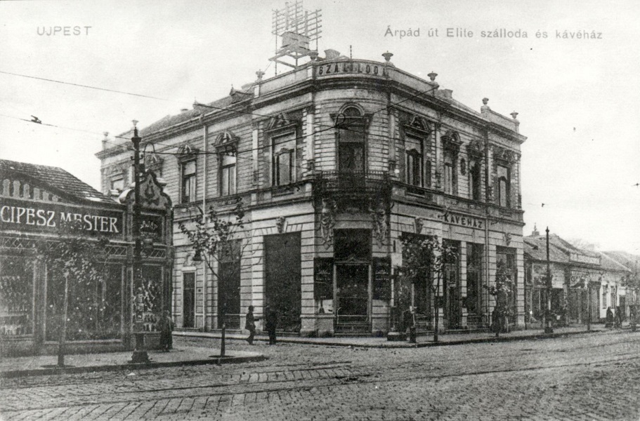 Az Árpád úti Elite Fogadó és Kávéház 1910-ben - Magyar Kereskedelmi és Vendéglátóipari Múzeum, CC BY-NC-ND