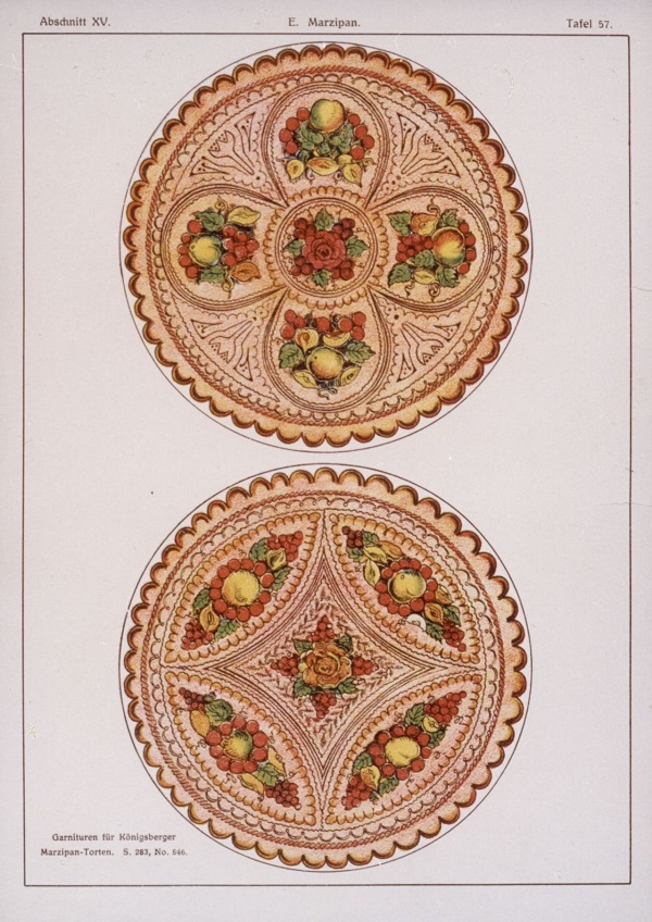 Königsbergi marcipántorta minta, 1900-as évek - Magyar Kereskedelmi és Vendéglátóipari Múzeum, CC BY-NC-ND