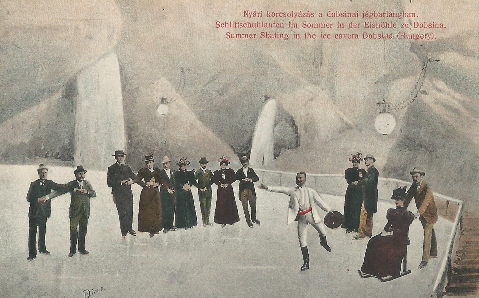 Nyári korcsolyázás a dobsinai jégbarlangban - Magyar Kereskedelmi és Vendéglátóipari Múzeum, CC BY-NC-ND
