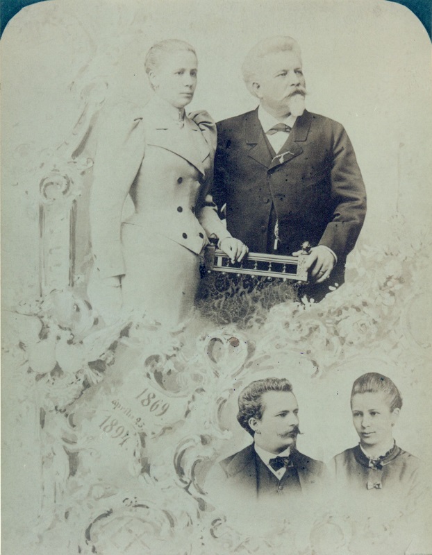 Emléklap Gundel János és Kommer Anna 25 éves házassági évfordulójára, Budapest, 1894 - MKVM, CC BY-NC-ND